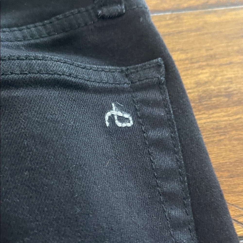 rag & bone Piper mid rise  Crop Bootcut Jeans Black size 28 - Picture 10 of 15
